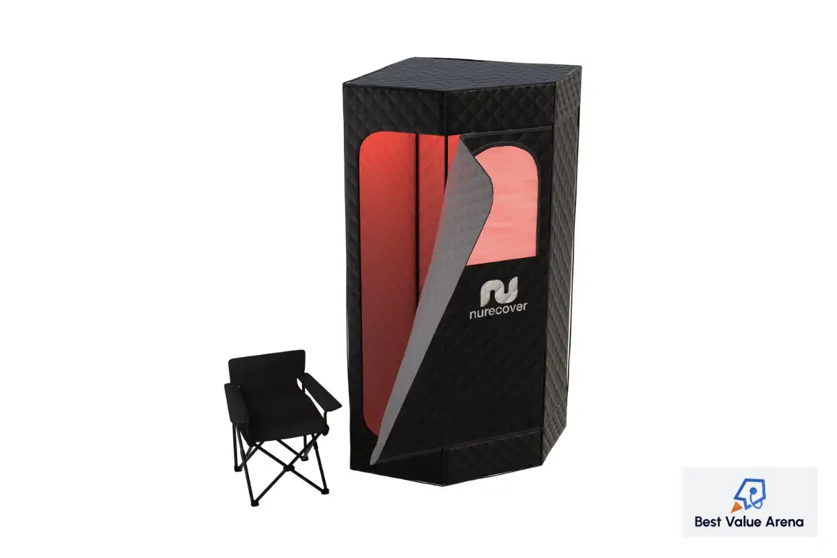 sauna with red light therapy