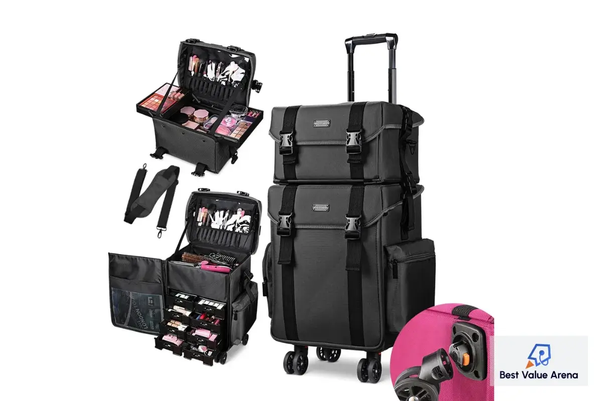 professional makeup cases with makeup