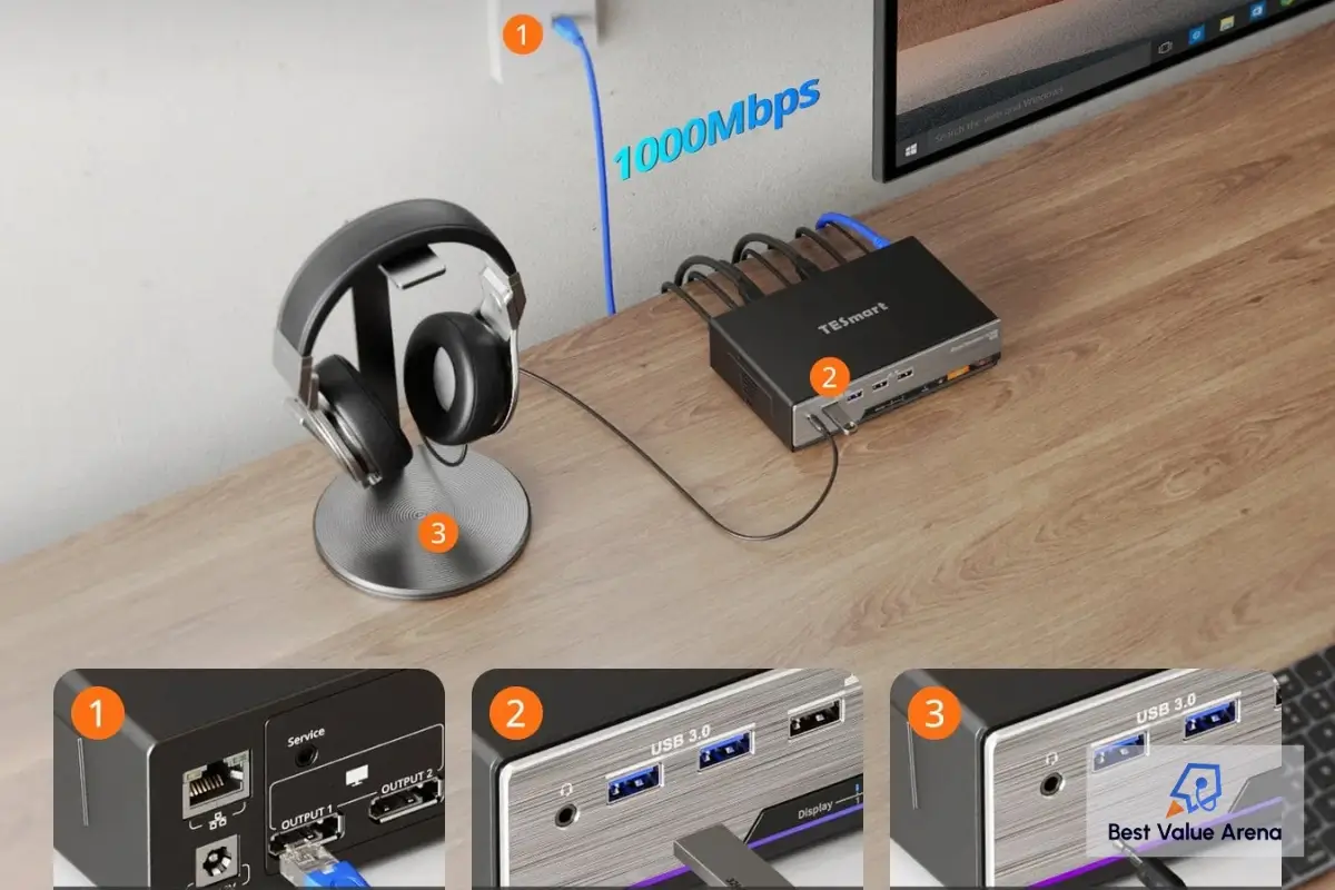 tesmart dual monitor kvm switch