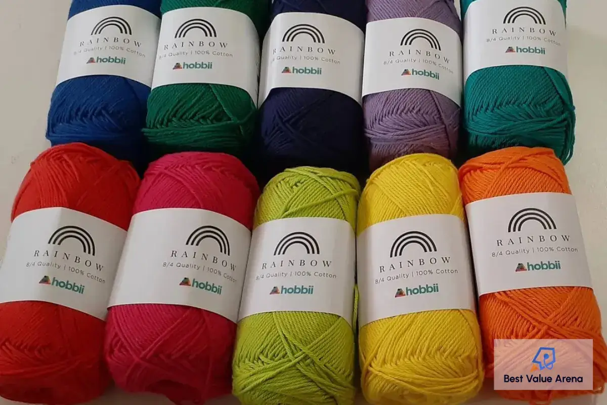 hobbii rainbow cotton yarn