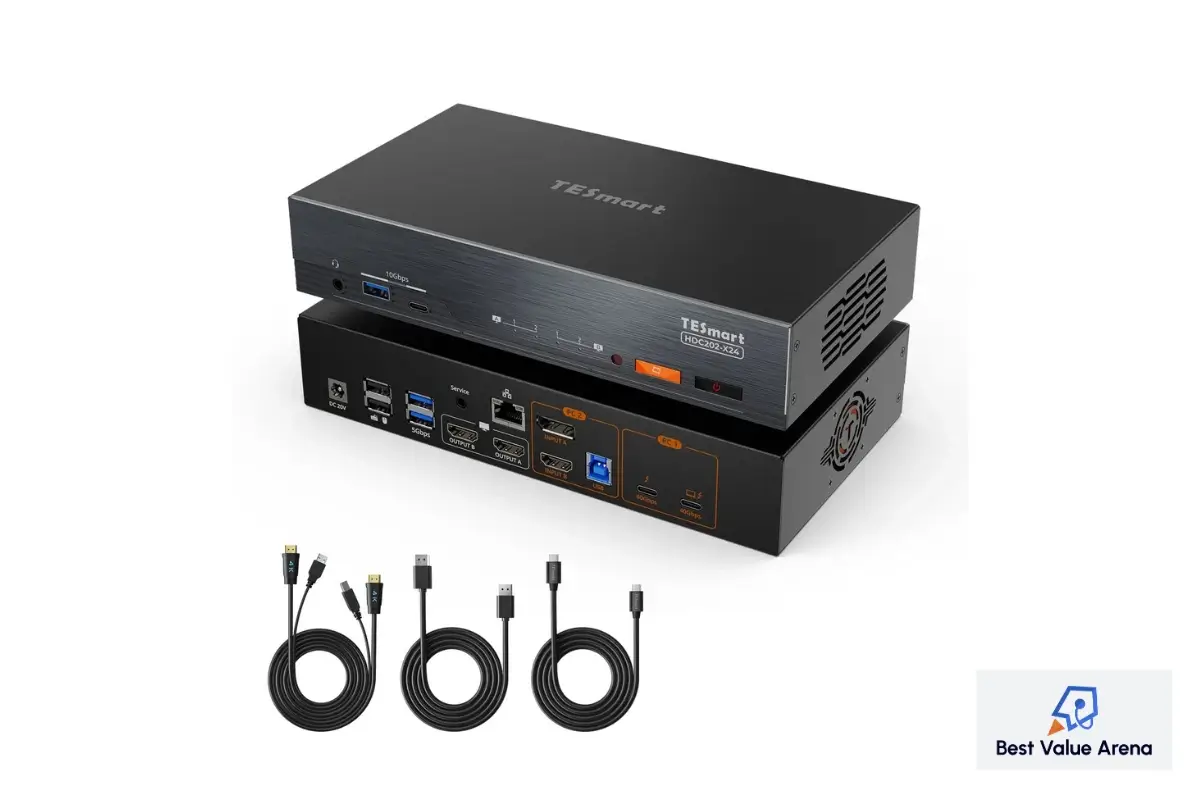 tesmart dp 1.4 dual monitor kvm